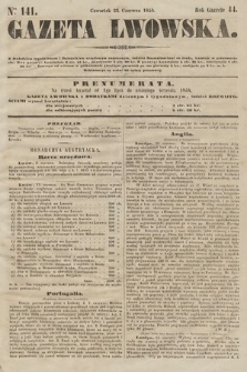 Gazeta Lwowska. 1854, nr 141