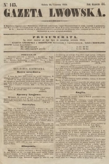Gazeta Lwowska. 1854, nr 143