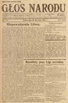 Głos Narodu. 1924, nr 214