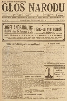 Głos Narodu. 1924, nr 274