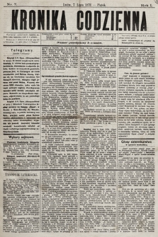 Kronika Codzienna. 1876, nr 7