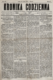 Kronika Codzienna. 1876, nr 15