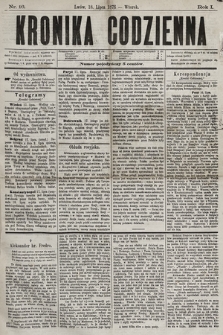 Kronika Codzienna. 1876, nr 16