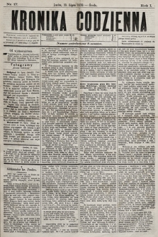 Kronika Codzienna. 1876, nr 17