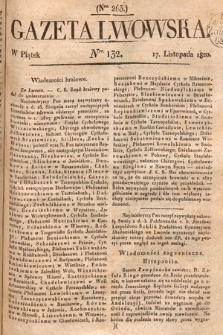 Gazeta Lwowska. 1820, nr 132