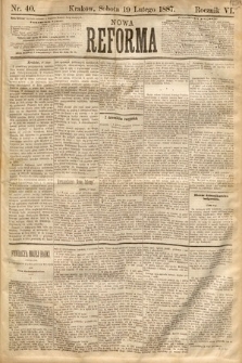 Nowa Reforma. 1887, nr 40