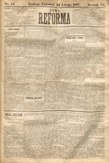Nowa Reforma. 1887, nr 44