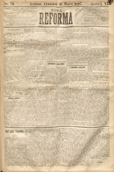Nowa Reforma. 1887, nr 73