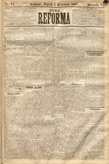 Nowa Reforma. 1887, nr 74