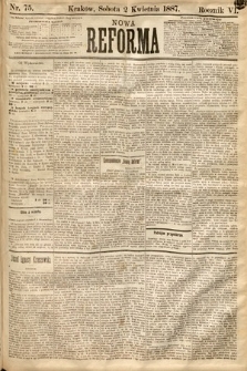 Nowa Reforma. 1887, nr 75