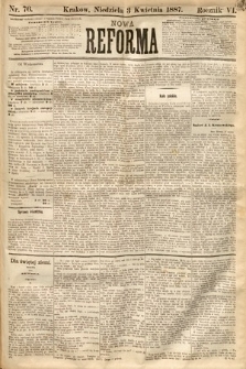 Nowa Reforma. 1887, nr 76