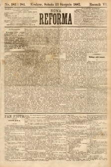 Nowa Reforma. 1887, nr 183-184