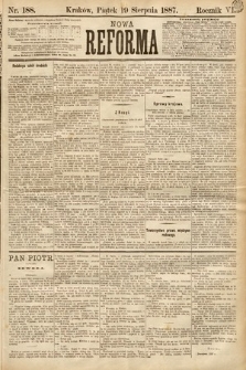 Nowa Reforma. 1887, nr 188