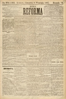 Nowa Reforma. 1887, nr 204-205