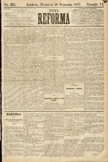 Nowa Reforma. 1887, nr 213