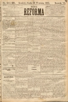 Nowa Reforma. 1887, nr 214-215