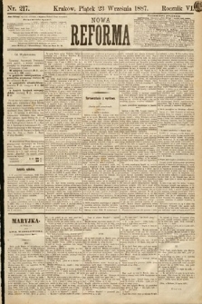 Nowa Reforma. 1887, nr 217