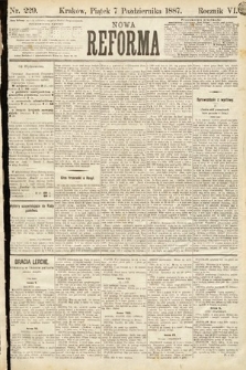 Nowa Reforma. 1887, nr 229