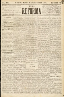 Nowa Reforma. 1887, nr 230