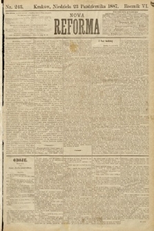 Nowa Reforma. 1887, nr 243
