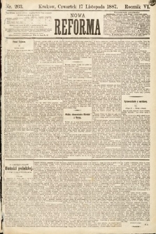 Nowa Reforma. 1887, nr 263