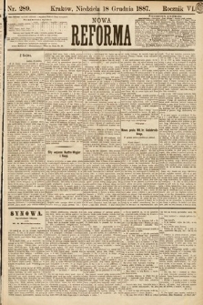 Nowa Reforma. 1887, nr 289