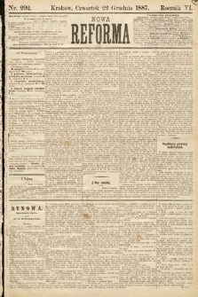 Nowa Reforma. 1887, nr 292