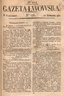 Gazeta Lwowska. 1820, nr 136