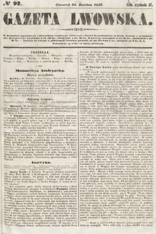 Gazeta Lwowska. 1857, nr 92