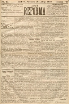 Nowa Reforma. 1888, nr 47