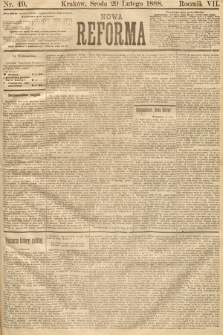 Nowa Reforma. 1888, nr 49