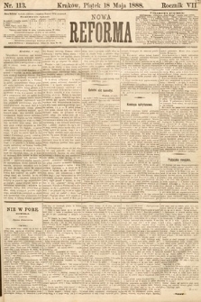 Nowa Reforma. 1888, nr 113