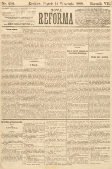 Nowa Reforma. 1888, nr 210