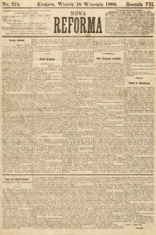 Nowa Reforma. 1888, nr 213