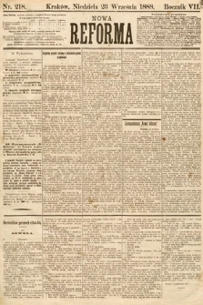 Nowa Reforma. 1888, nr 218