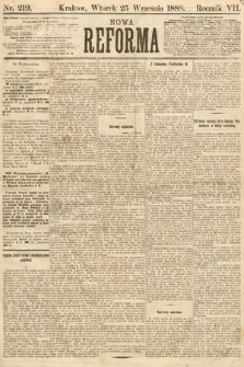Nowa Reforma. 1888, nr 219