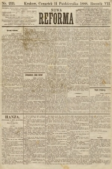 Nowa Reforma. 1888, nr 233