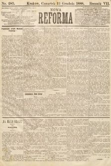 Nowa Reforma. 1888, nr 285