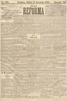 Nowa Reforma. 1888, nr 287