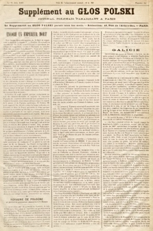 Supplément au „Głos Polski”, Journal Polonais Paraissant à Paris. 1888, nr 12