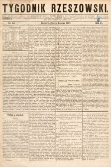 Tygodnik Rzeszowski. R. 3, 1887, nr 84