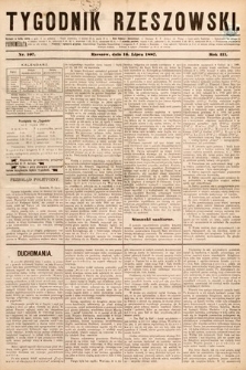 Tygodnik Rzeszowski. R. 3, 1887, nr 107