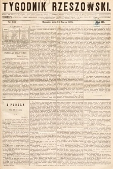 Tygodnik Rzeszowski. R. 3, 1888, nr 143