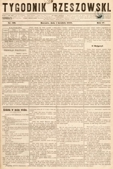 Tygodnik Rzeszowski. R. 3, 1888, nr 179