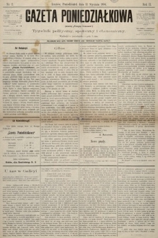 Gazeta Poniedziałkowa : tygodnik polityczny, społeczny i ekonomiczny. 1896, nr 2