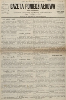 Gazeta Poniedziałkowa : tygodnik polityczny, społeczny i ekonomiczny. 1896, nr 4