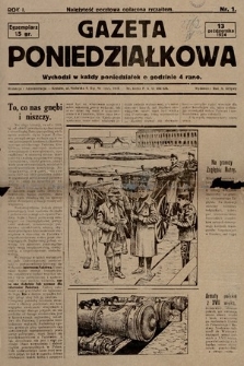 Gazeta Poniedziałkowa. 1924, nr 1