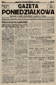 Gazeta Poniedziałkowa. 1924, nr 7