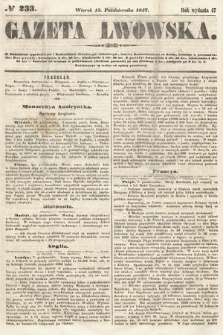 Gazeta Lwowska. 1857, nr 233