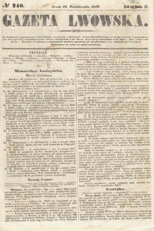 Gazeta Lwowska. 1857, nr 240